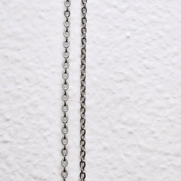 Dendrite Opal Black and White pendant Stainless Steel non tarnish wire & chain - Picture 12 of 12